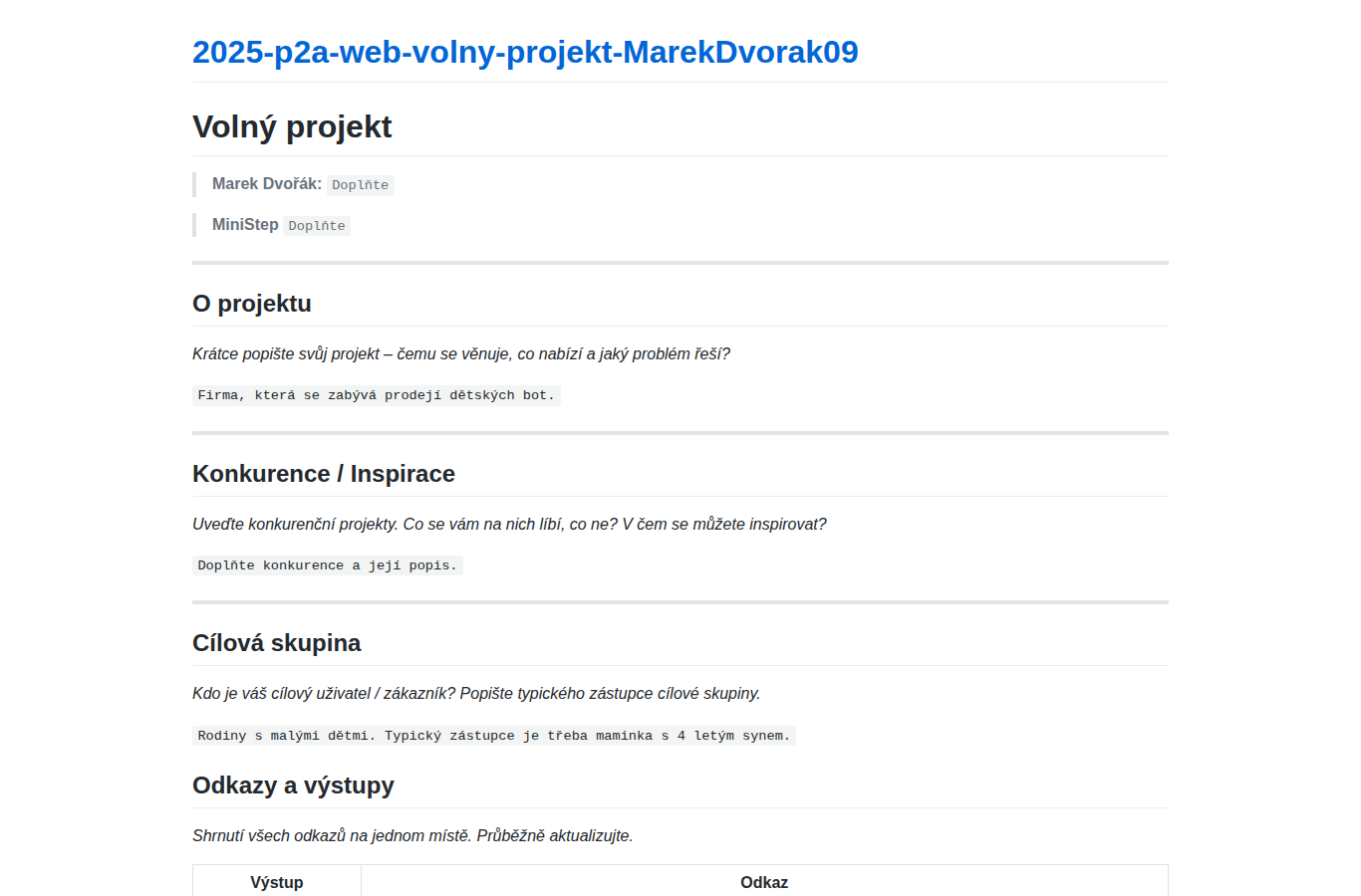 Screenshot preview of 2025-p2a-web-volny-projekt-MarekDvorak09